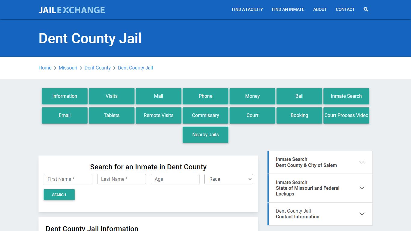 Dent County Jail Roster Lookup, MO, Inmate Search - Jail Exchange